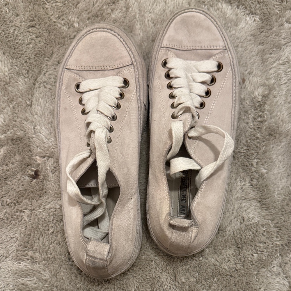 Ann Demeulemeester Cream Sneakers